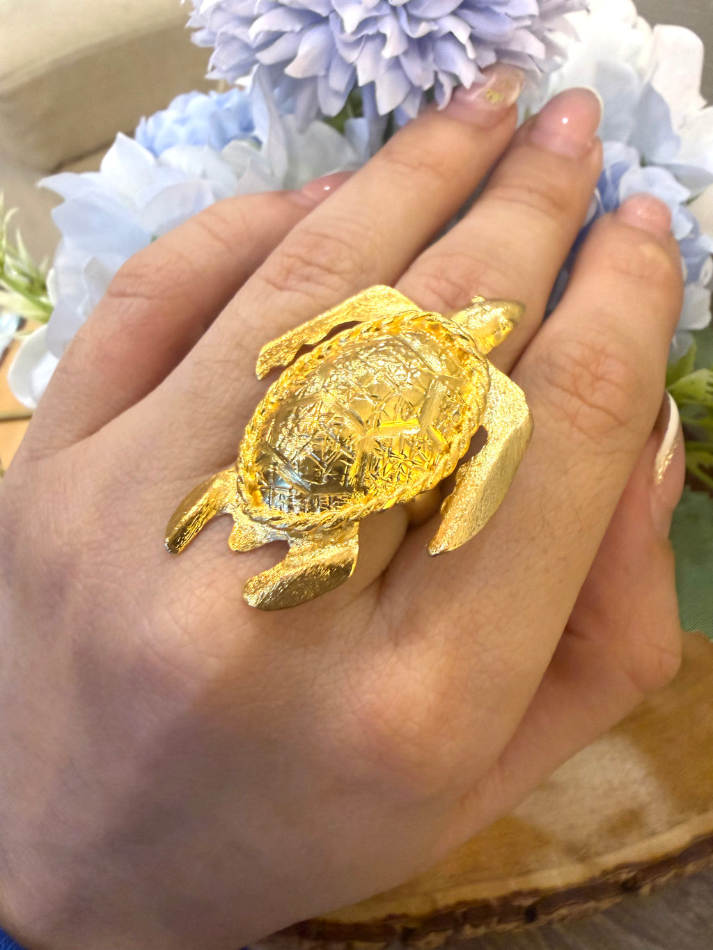 Anillo maxi tortuga