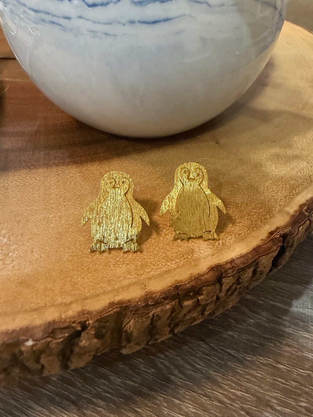 Aretes pingüinos pequeños