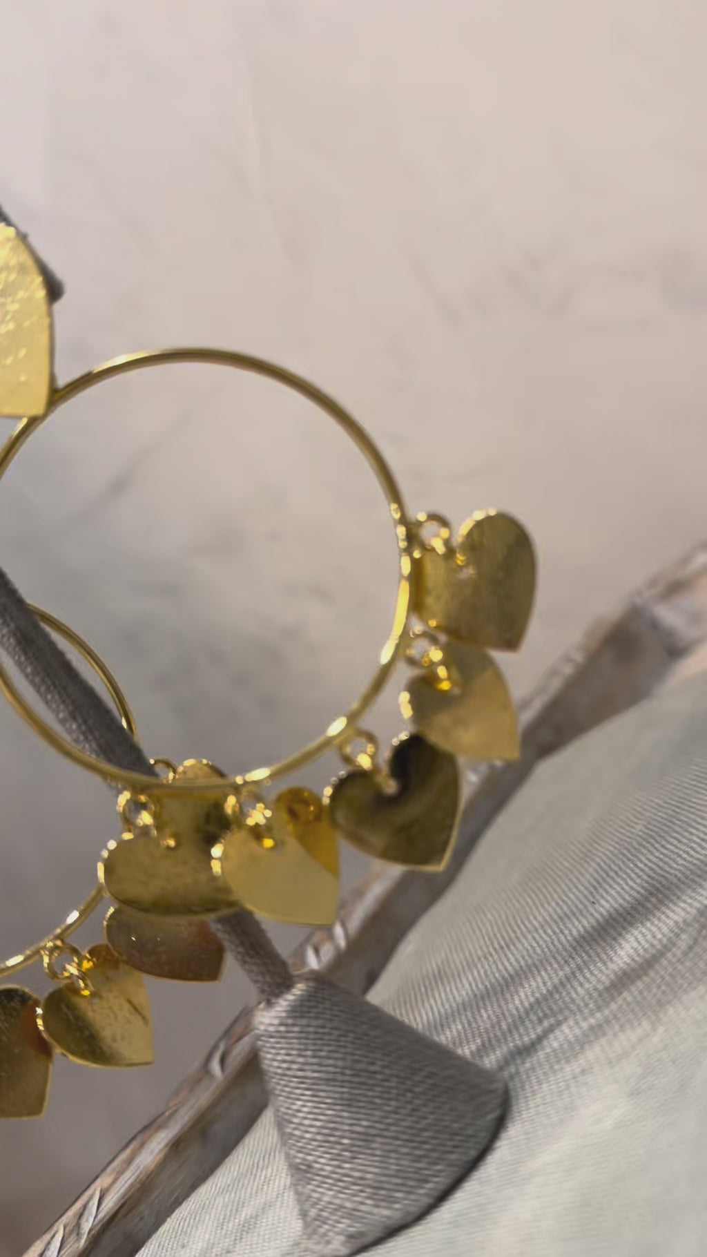 Hoops aros de corazones